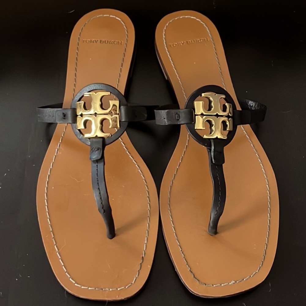 Tory Burch mini Miller leather sandals size 9